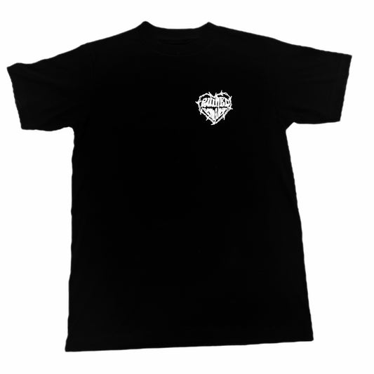 Heart Wrapped In Barbed Wire Logo Tee