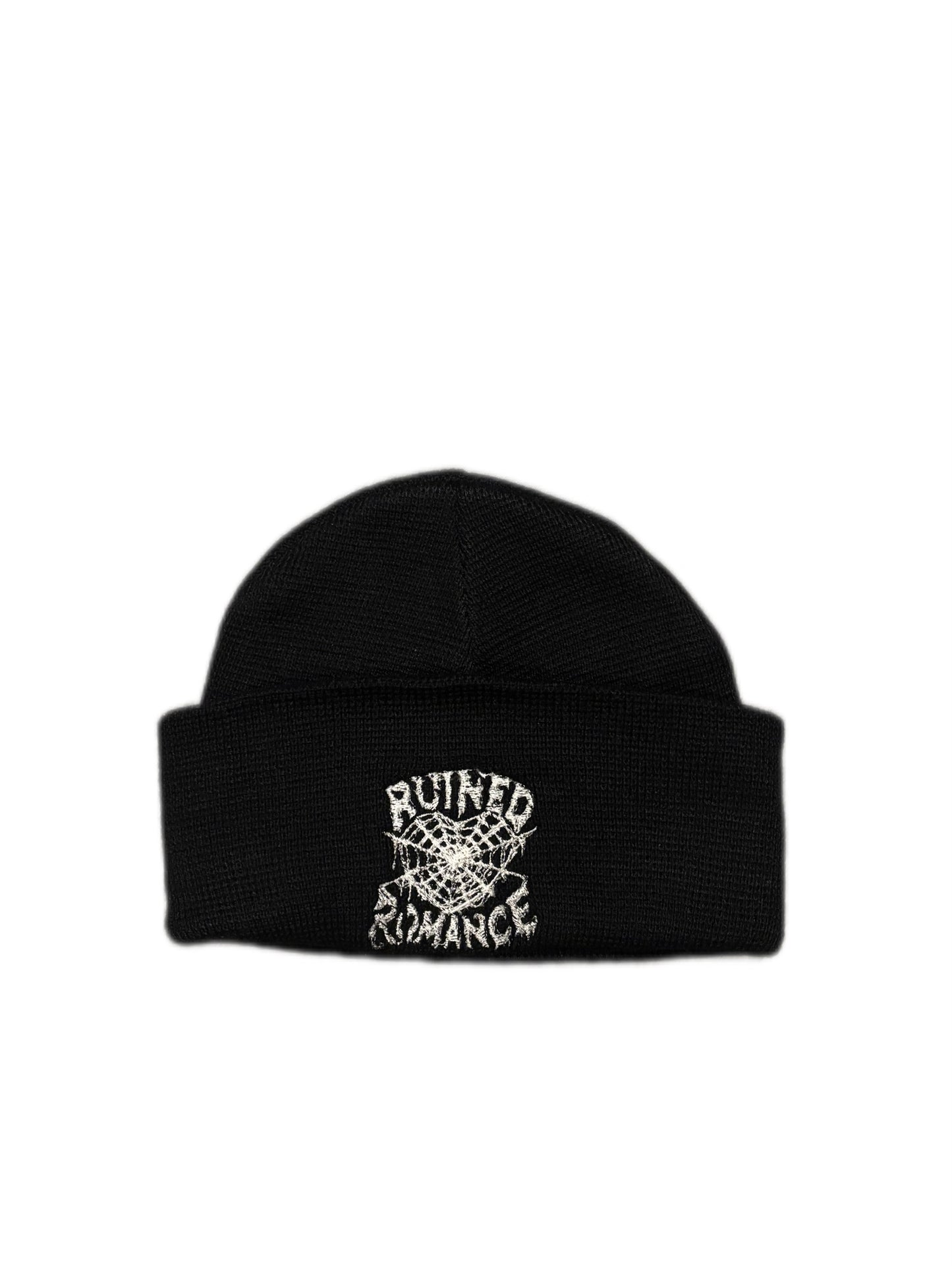 Spider Web Logo Black Beanie